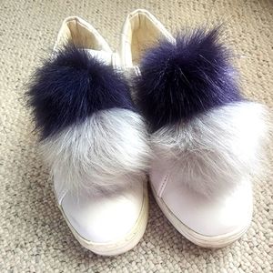 Sam Edelman Leya Faux Fur Laceless Sneaker